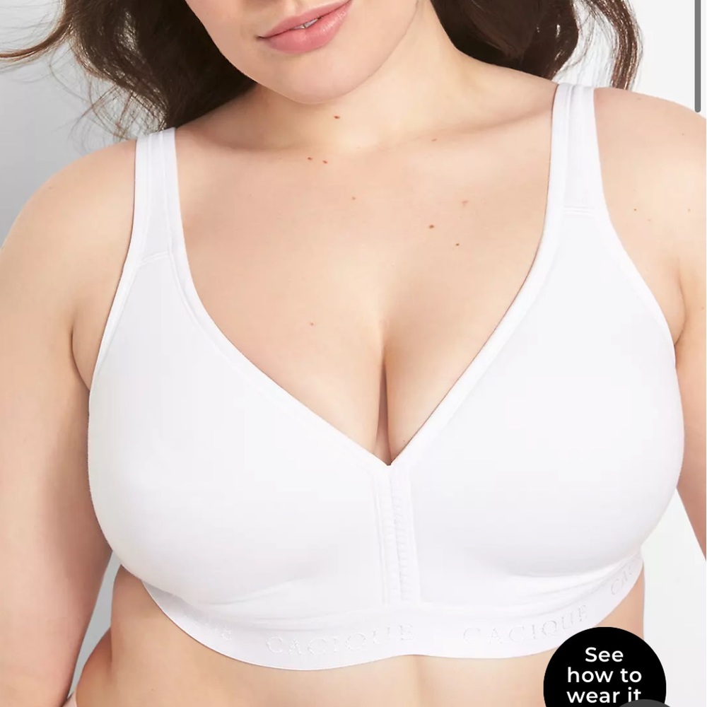 40 DDD NWOT Cotton Lightly Lined No-Wire Full Coverage Bra